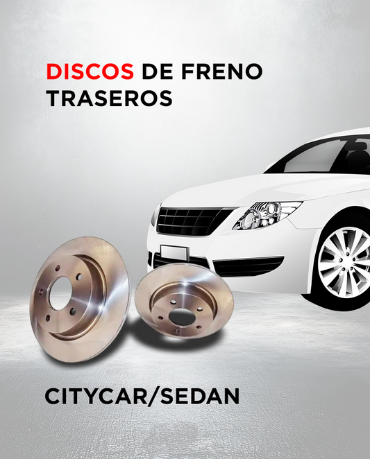 Discos de Freno Traseras CityCar/Sedan