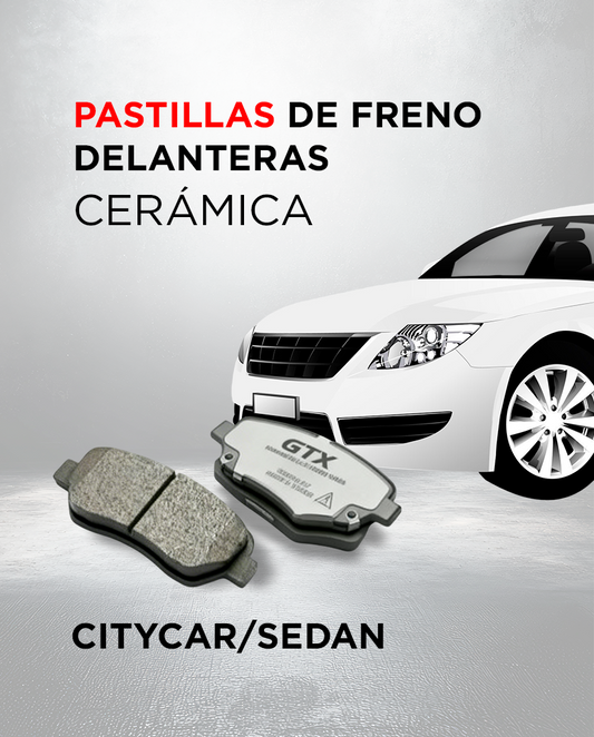 Pastillas de Freno Delanteras Cerámicas CityCar/Sedan