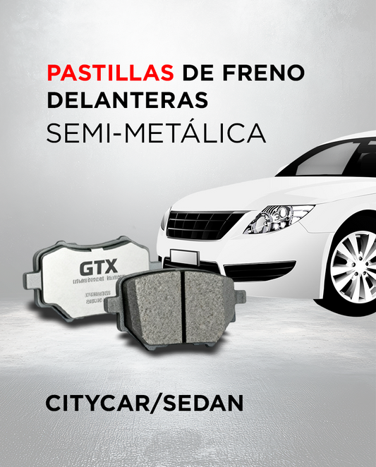 Pastillas de Freno Delanteras Semi-Metálicas CityCar/Sedan