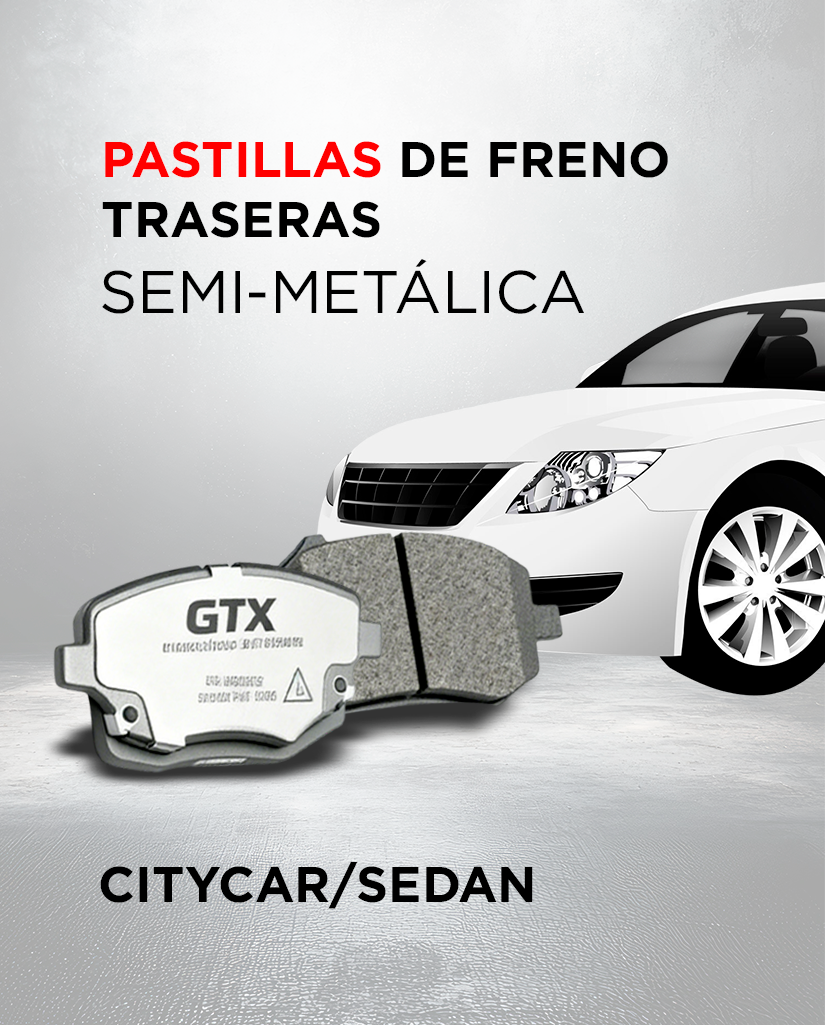 Pastillas de Freno Traseras Semi-Metálicas CityCar/Sedan – Servitek